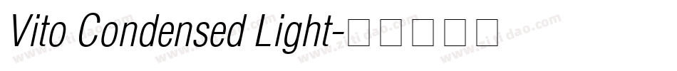 Vito Condensed Light字体转换